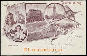28235 - 1899 VYŠKOV - multi-window toned collage, long address, Us,