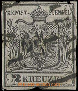 28236 - 1850 issue I 2 Kreuzer,  Mi.2, HP, T I., 2. plate, nice