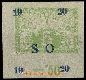 28325 -  Pof.SO27, stamp. with control-numbers and shift m. overprin