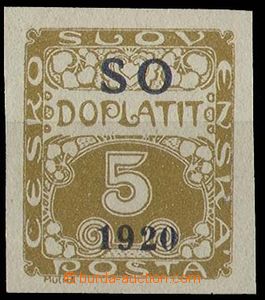 28332 -  Pof.SO33, Postage due stmp 5h with blue-gray overprint.