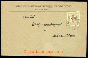 28355 - 1920 envelope with additional-printing headquarters county L