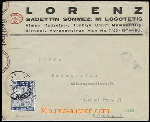 28408 - 1940 commercial letter sent from Istanbul 2.7.40 to Prague, 