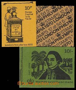 28445 - 1969-70 STAMP BOOKLETS  comp. 3 pcs of stamp booklets with p