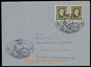 28463 - 1939 letter with oval black cancel. Pribinova Nitra celebrat