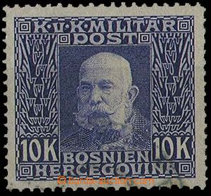 28501 - 1912 Military Post, Mi.84, highest value, light postmark, ni