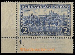 28631 - 1926 Praha, Pof.225 P7, 2Kč levý roh s DZ1.