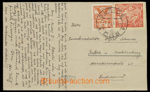 28722 - 1923 pohlednice do Německa vyfr. zn. Pof.148 a 173, DR Suš