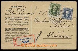 28731 - 1926 Reg PC with with Pof.188, 195 T II., CDS Most/ 3.III.26