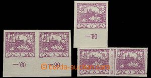 28823 -  Pof.2, selection of with plate mark 1 and plate mark 2, pai