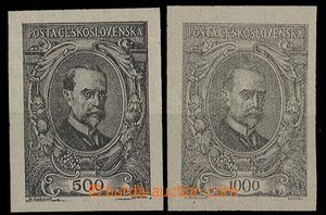 28887 - 1920 Pof.141-2, black prints on chalky paper, exp. by Stupka