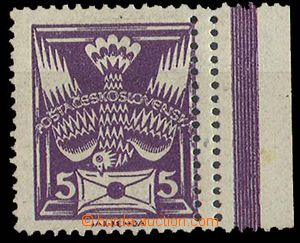 28907 - 1920 Pof.144B, R margin with double vertical perf, exp. by S