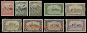 28936 - 1918 comp. 9 pcs of Hungarian stamp. with overprint, Mi.12, 