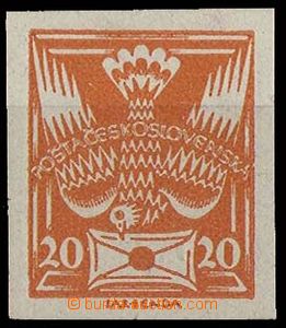 28949 - 1920 Pof.148N, T I., wide margins, hinged, exp. Šula, Kará
