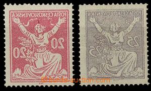 28955 - 1920 Pof.151A + 152A, full machine offsets, mint never hinge