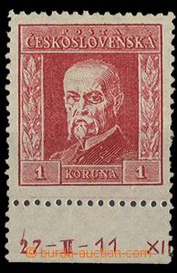 29021 - 1925 Gravure, Pof.190 IB, P7, plate mark 27-II-11 XII, hinge
