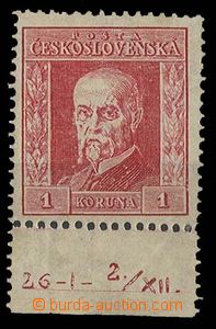 29022 - 1925 Gravure, Pof.190 IB, P8, plate mark 26-I-2/XII, hinged