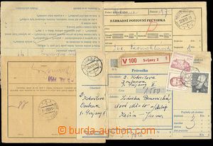 29228 - 1950 2 pcs of Us and franked with. parcel post. dispatch-not