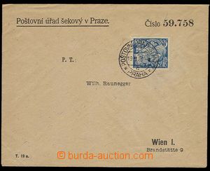 29324 - 1923 dopis do Vídně vyfr. zn. Pof.174, hlavičková obálk