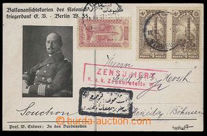 29333 - 1917 postcard with additional-printing German oficíra Souch