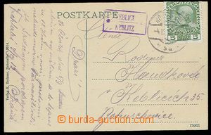 29522 - 1912 poštovna KEBLICE/ KEBLITZ, fialové, DR Hohenelbe/ 4.1