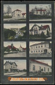 29525 - 1910? ČISTÁ - 8-views, i.a. railway-station, brewery, Soko