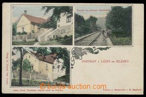 29529 - 1917? ZLENICE - bath, 3-views, color, Us, pulled-down stamp,