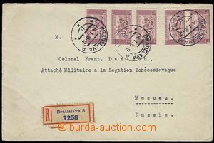 29692 - 1935 R-dopis do Moskvy, vyfr. zn. Pof.281 5x, KDM, DR Bratis