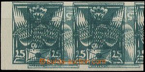 29956 - 1920 Pof.149N, 25h green as Pr, double impression, c.v.. 200
