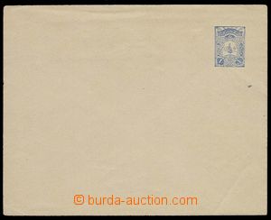 30043 - 1908 postal stationery cover with printed stmp 1Pia blue wit