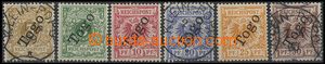30076 - 1897 TOGO  Mi.1, 4, 6 ražené + 2, 3, 5 svěží, kat. 145�