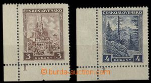 30241 - 1929 Krajinky, Pof.254 DZ1, 255 DZ1, rohové kusy s DZ, kat.