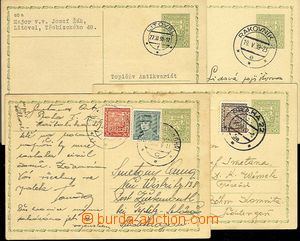 30267 - 1939-40 4 pcs of CDV65, 2x uprated by. to Sudetenland, CDS L
