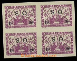 30290 -  Pof.SO26a, block of four 2h special-delivery with black ove