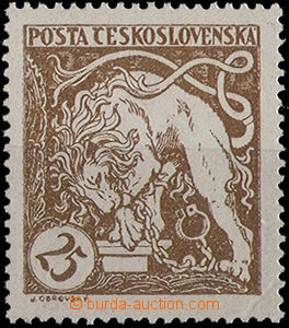 30383 - 1919 Pof.28a, light brown, nice centered, exp. Gilbert