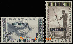 30396 - 1952-60 Mi.22-23, stamps with overprint SPECIMEN, superb.
