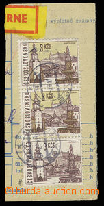 30444 - 1965 Postage 3Kčs Bratislava without print yellow gravure c