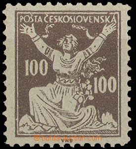 30507 - 1920 Pof.F158, 100h brown - forgery to defraud the post, sup