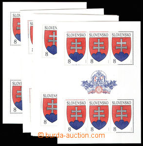 30537 - 1993 PB large state coat of arms - 10 pcs of, ZSF.PL1, c.v..