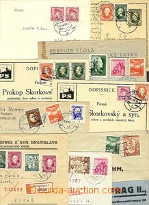 30646 - 1939-43 comp. 9 pcs of entires addressed to Bohemia-Moravia,