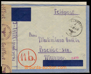 30747 - 1944 air envelope sent through/over German FP, CDS FP 8.9.44