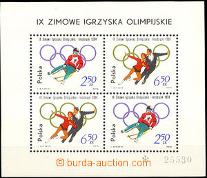 31466 - 1964 Mi.Block 32, Winter Olympic Games, mint never hinged, c