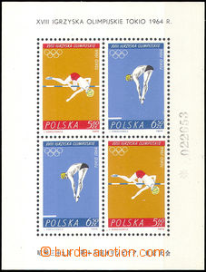 31467 - 1964 Mi.Block 34, Olympic Games in/at Tokyo, mint never hing