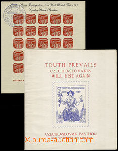 32142 - 1939 Pof.AS2a, newspaper miniature sheet Pof.ANV18 with blac