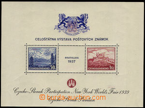 32160 - 1939 Pof.AS3d, additional printing on MS Bratislava 1937 for