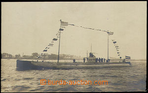 32234 - 1914? submarine U-Deutschland,  B/W photo postcard, Un, soun