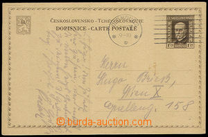 32313 - 1927 CDV33A, to Wien (Vienna), MC Olomouc 2/ 17.IX.27, well 