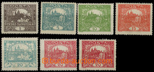 32445 -  comp. 7 pcs of stamps with line perf C : Pof.1C, 4C, 6C, 7C