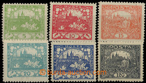 32446 -  comp. 6 pcs of stamps with line perf D : Pof.3D, 5D, 7D, 8D