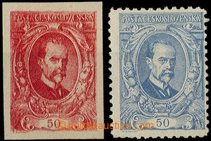 32580 - 1920 ZT 50h, 1x červený a 1x modrý tisk, menší číslic