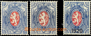 32850 - 1919 Pof.PP5 Lion, big also small sabre, mint never hinged, 